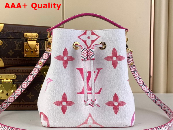 Louis Vuitton Neonoe BB Bucket Bag in Pink Monogram Coated Canvas Replica