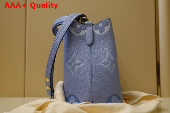 Louis Vuitton Neonoe BB Bucket Bag in Summer Blue Monogram Empreinte Leather Gradient Monogram Giant Motif M45709 Replica