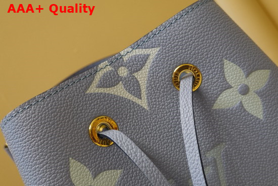 Louis Vuitton Neonoe BB Bucket Bag in Summer Blue Monogram Empreinte Leather Gradient Monogram Giant Motif M45709 Replica