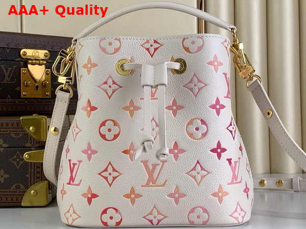 Louis Vuitton Neonoe BB Bucket Bag in Sunrise Aquarelle Monogram Empreinte Leather M24649 Replica