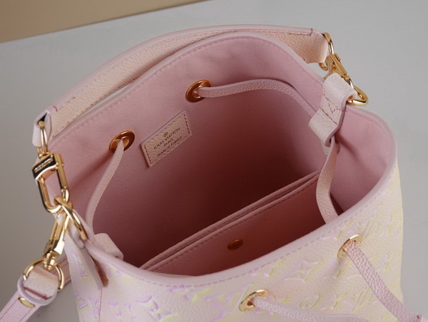 Louis Vuitton Neonoe BB Light Pink Sprayed and Embossed Grained Cowhide Leather M46174 Replica