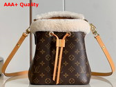 Louis Vuitton Neonoe BB Monogram Coated Canvas and Shearling M46319 Replica