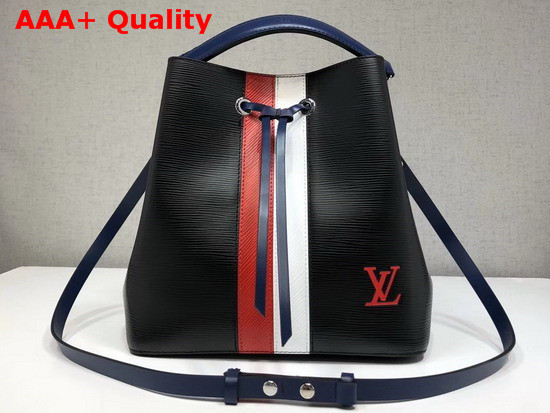 Louis Vuitton Neonoe Black Epi Leather with Two Tone Stripe Replica