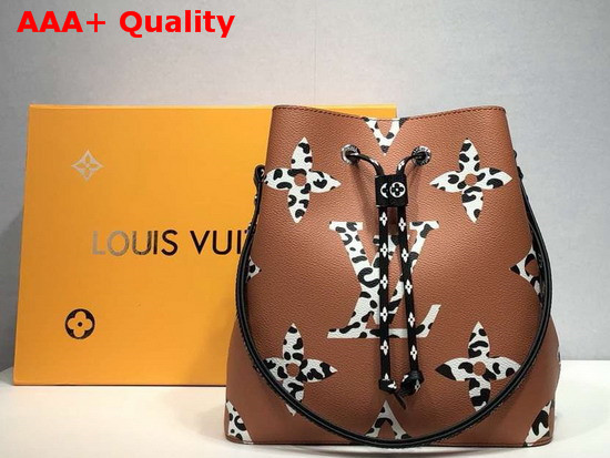 Louis Vuitton Neonoe Bucket Bag Orange Printed Monogram Canvas Replica