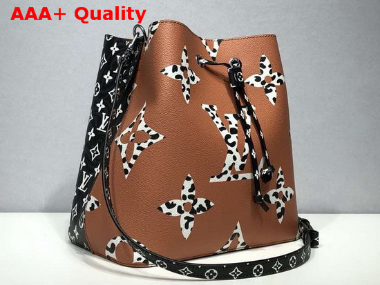 Louis Vuitton Neonoe Bucket Bag Orange Printed Monogram Canvas Replica