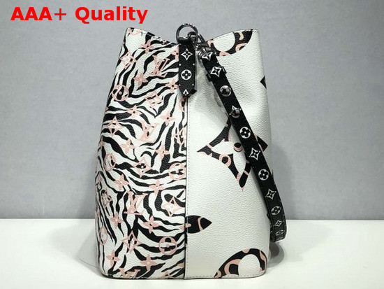 Louis Vuitton Neonoe Bucket Bag White Printed Monogram Canvas Replica