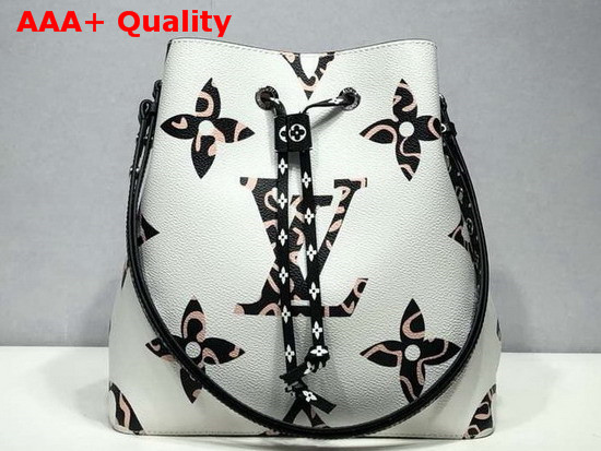 Louis Vuitton Neonoe Bucket Bag White Printed Monogram Canvas Replica