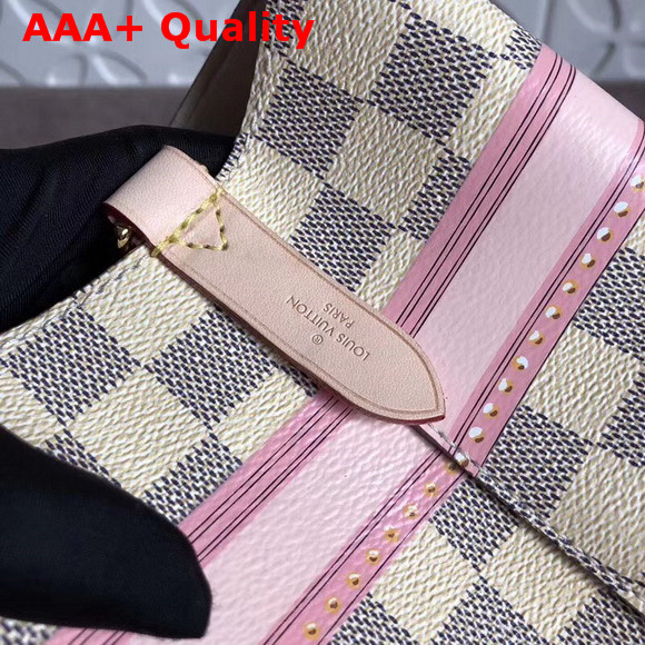 Louis Vuitton Neonoe Damier Azur Printed Damier Azur Coated Canvas with Calf Leather Trim N41066 Replica