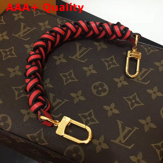 Louis Vuitton Neonoe Monogram Coated Canvas with Coquelicot Red Smooth Cowhide Leather Trim M43985 Replica