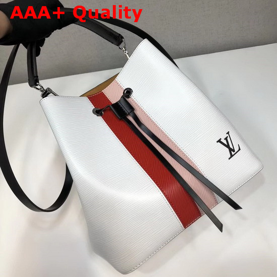 Louis Vuitton Neonoe White Epi Leather with Two Tone Stripe Replica