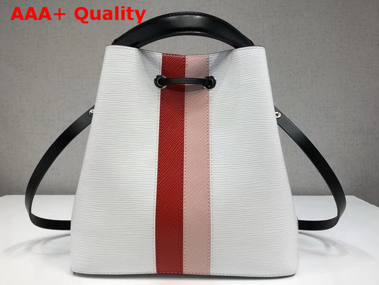 Louis Vuitton Neonoe White Epi Leather with Two Tone Stripe Replica