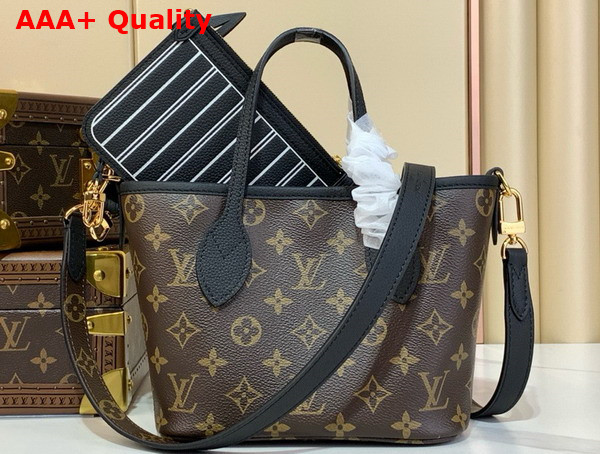 Louis Vuitton Neverfull Bandouliere Inside Out BB Black Cowhide Leather M12099 Replica