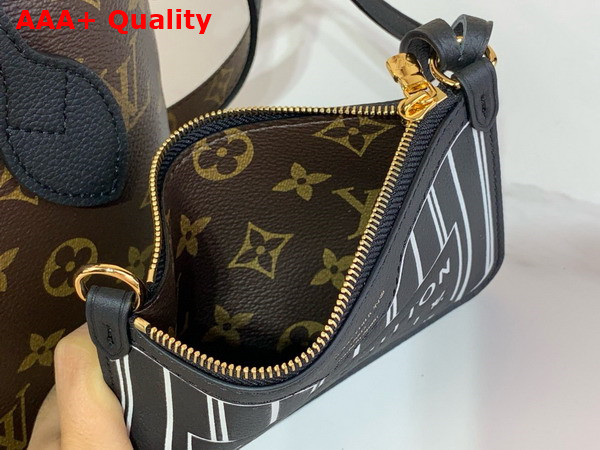 Louis Vuitton Neverfull Bandouliere Inside Out BB Black Cowhide Leather M12099 Replica