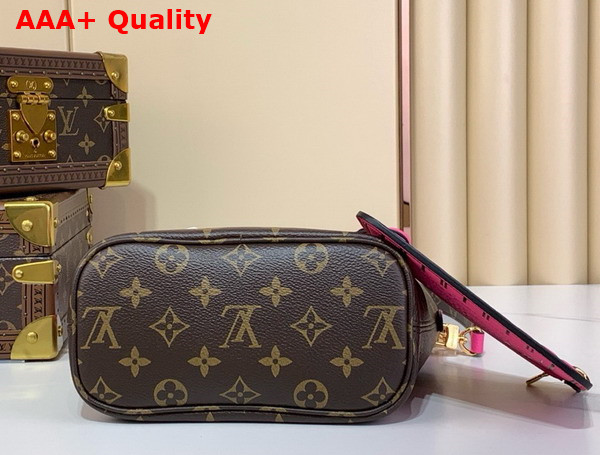 Louis Vuitton Neverfull Bandouliere Inside Out BB Rose Pondichery Cowhide Leather and Monogram Coated Canvas M12106 Replica