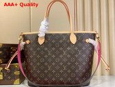 Louis Vuitton Neverfull Bandouliere Inside Out MM Monogram Rose Pondichery M12257 Replica