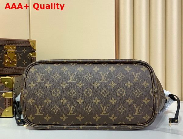 Louis Vuitton Neverfull Inside Out MM Black Cowhide Leather and Monogram Coated Canvas M11946 Replica