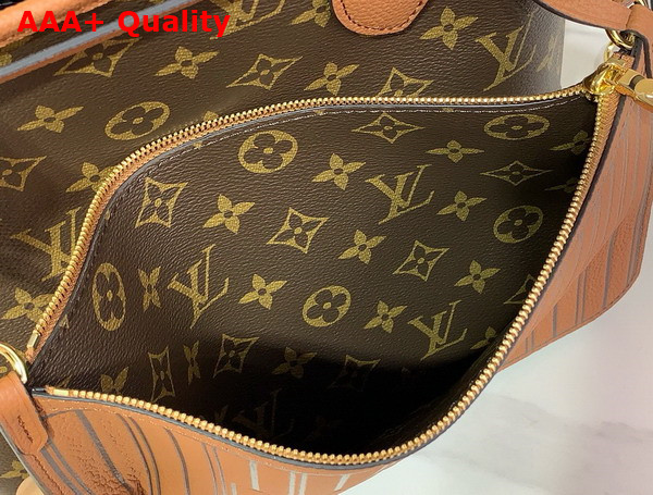 Louis Vuitton Neverfull Inside Out MM Tan Cowhide Leather and Monogram Coated Canvas M12061 Replica