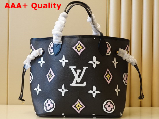 Louis Vuitton Neverfull MM Black Autres Toiles Monogram M45818 Replica