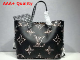 Louis Vuitton Neverfull MM Black Monogram Print Canvas Replica