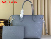 Louis Vuitton Neverfull MM Blue Hour Monogram Empreinte Leather M46482 Replica