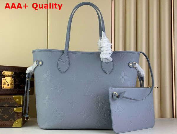 Louis Vuitton Neverfull MM Blue Hour Monogram Empreinte Leather M46482 Replica