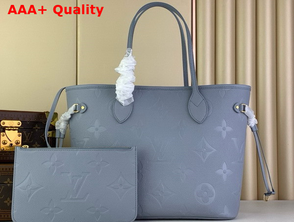 Louis Vuitton Neverfull MM Blue Hour Monogram Empreinte Leather M46482 Replica