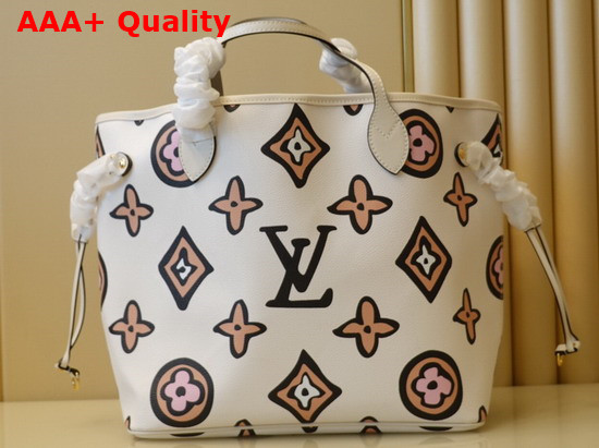 Louis Vuitton Neverfull MM Creme Autres Toiles Monogram M45819 Replica