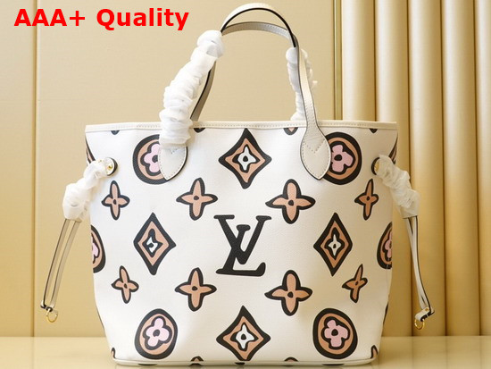 Louis Vuitton Neverfull MM Creme Autres Toiles Monogram M45819 Replica