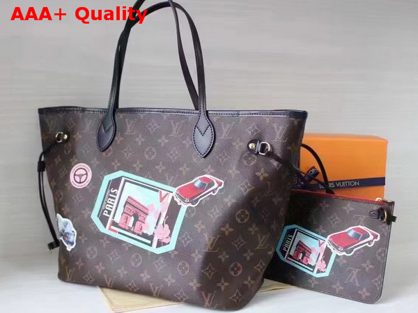 Louis Vuitton Neverfull MM Featuring Creative Director Nicolas Ghesquieres Playful M42844 Replica