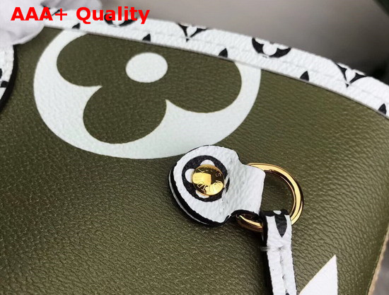 Louis Vuitton Neverfull MM Kaki Monogram Coated Canvas M44568 Replica