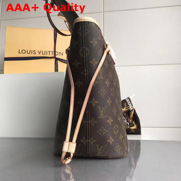 Louis Vuitton Neverfull MM Monogram Canvas Pink Interior Replica