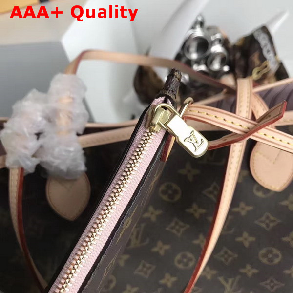 Louis Vuitton Neverfull MM Monogram Canvas Pink Interior Replica