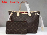 Louis Vuitton Neverfull MM Monogram Cherry Interior Replica