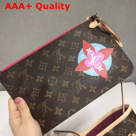 Louis Vuitton Neverfull MM Monogram Coated Canvas with Applied and Printed Patches M43988 Replica