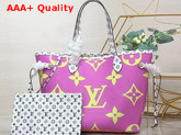 Louis Vuitton Neverfull MM Pink Monogram Canvas M44588 Replica