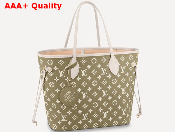 Louis Vuitton Neverfull MM Tote Bag Made From a Bold Mix of Colored Monogram Embossed Leathers M46102 Replica