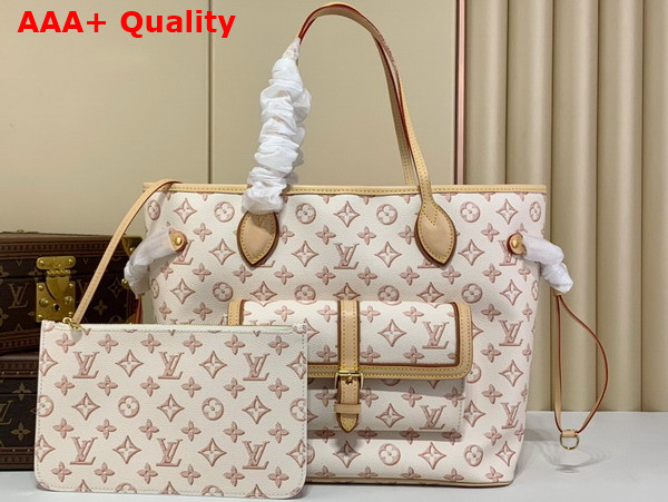 Louis Vuitton Neverfull MM Tote Bag in Beige Monogram Coated Canvas M20921 Replica