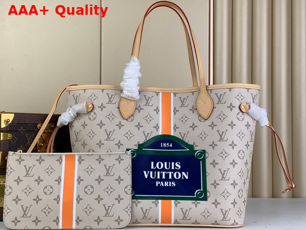 Louis Vuitton Neverfull MM Tote Bag in Beige Ocher Monopaname Coated Canvas M23501 Replica