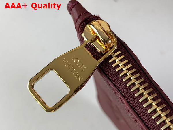 Louis Vuitton Neverfull MM Tote Bag in Burgundy Monogram Empreinte Leather Replica