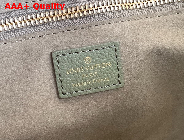 Louis Vuitton Neverfull MM Tote Bag in Khaki Monogram Empreinte Leather Replica