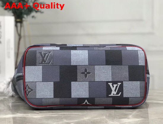 Louis Vuitton Neverfull MM Tote Bag in Maxi Damier Graphite Canvas Replica