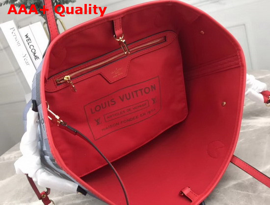 Louis Vuitton Neverfull MM Tote Bag in Maxi Damier Graphite Canvas Replica