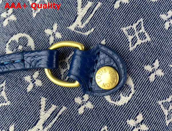 Louis Vuitton Neverfull MM Tote in Blue Monogram Jacquard Denim Replica