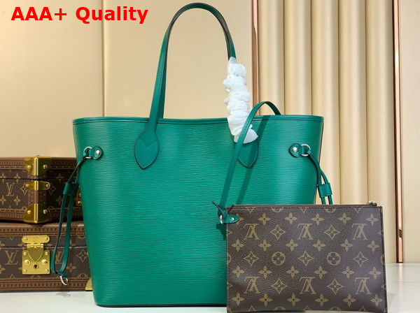 Louis Vuitton Neverfull MM Tote in Borneo Green Epi Leather M12195 Replica