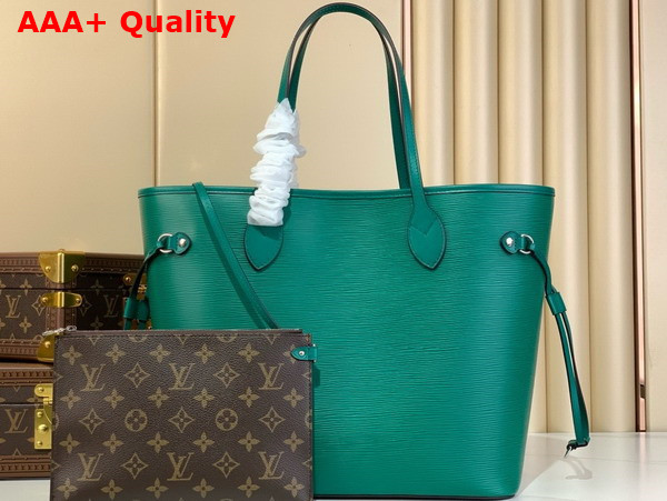 Louis Vuitton Neverfull MM Tote in Borneo Green Epi Leather M12195 Replica