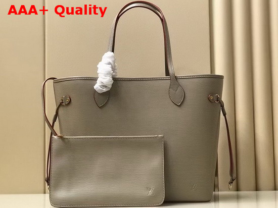 Louis Vuitton Neverfull MM Tote in Galet Gray Epi Leather M56947 Replica