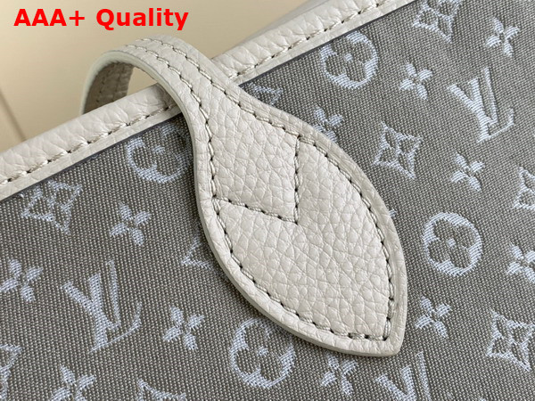 Louis Vuitton Neverfull MM Tote in Grey Monogram Jacquard Denim Replica