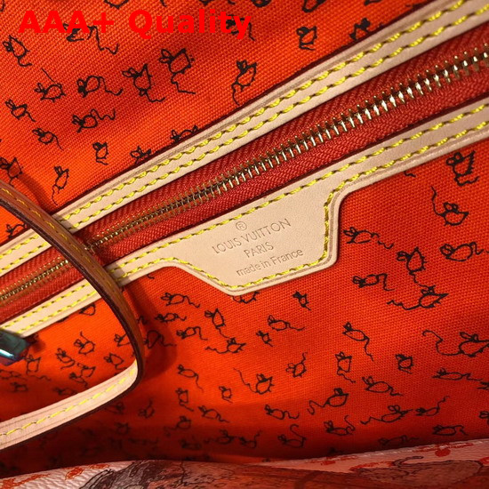 Louis Vuitton Neverfull MM White Transformed Monogram Canvas M44459 Replica