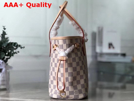 Louis Vuitton Neverfull PM Damier Azur Canvas with Pink Interior Replica