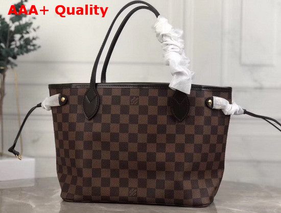 Louis Vuitton Neverfull PM Damier Ebene Canvas with Cherry Interior Replica